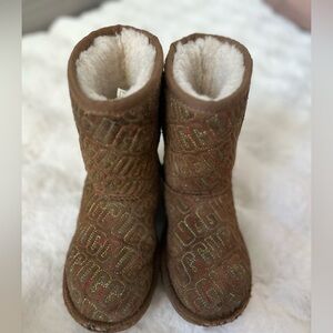 UGG Brown Boots with Textured Soles